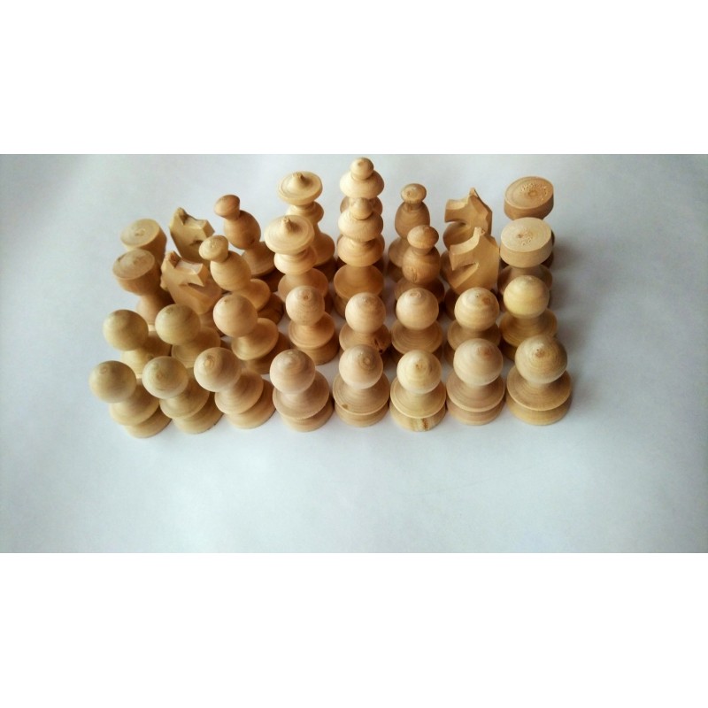 Pezzi Degli Scacchi In Legno 2 In 1 - Altezza Re 8,9 Cm, Set Completo 32 Pezzi, Ponderati, Senza Scacchiera - copertina