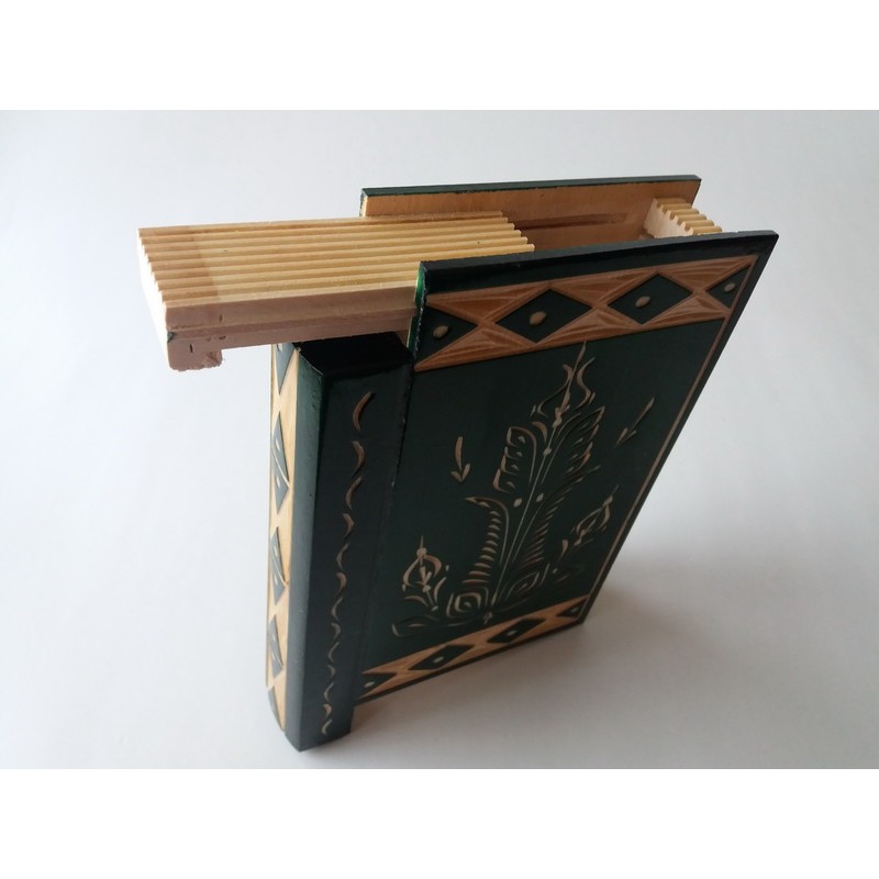 ATDAWN Boîte cadeau puzzle avec compartiments secrets, tirelire en bois pour défier les puzzles casse-tête pour adultes
