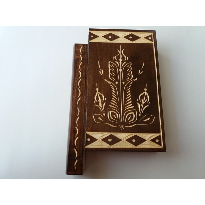 Grande boîte de puzzle géante énorme boîte magique à bijoux mystère en bois sculpté avec décoration de trésor de stockage secret clé cachée (Vert